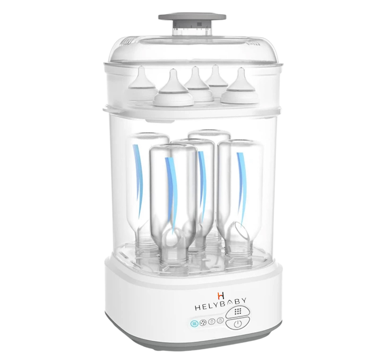 HelyBaby Bottle Sterilizer and Dryer for Baby Bottles, Pacifiers, Pump Parts