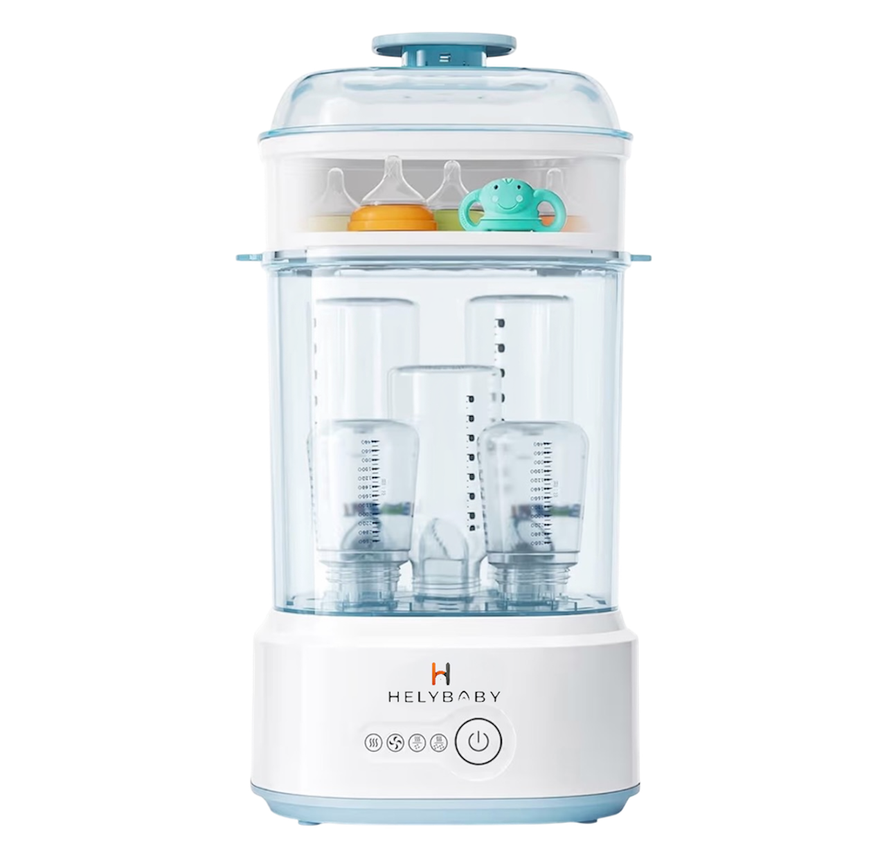 HelyBaby Bottle Sterilizer and Dryer for Baby Bottles (Esterilizador de Biberones), Pacifiers, Pump Parts